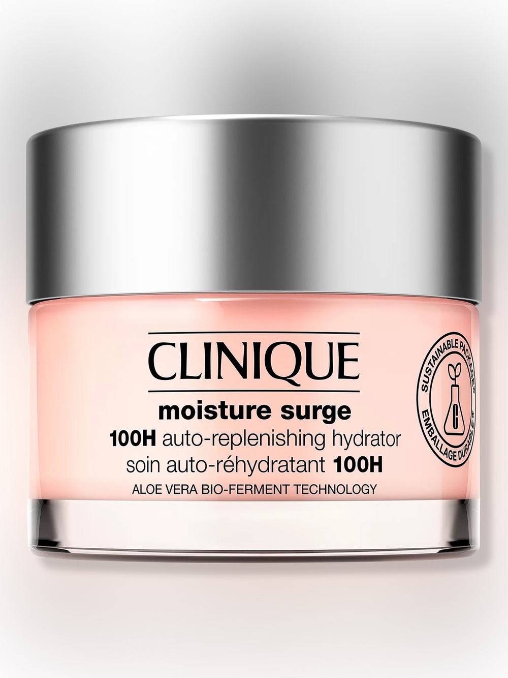 Clinique Moisture Surge Hydrator - Light Pink Jar with Silver Lid